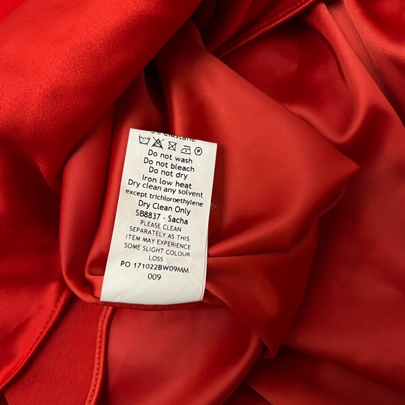 HOUSE OF CB 'Sacha' Red Satin Mini Dress - Picture 8 of 10